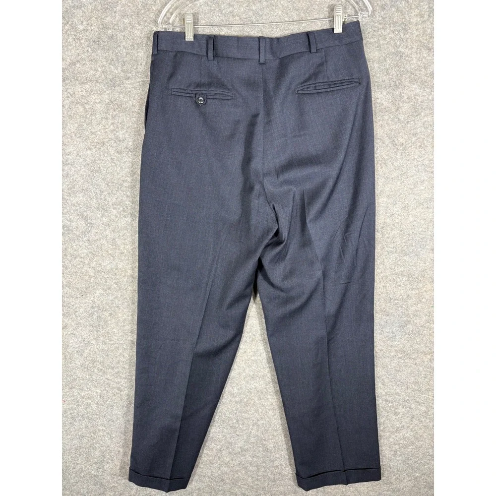 John Alexander HartMarx Gray Pleated Dress Pants Trousers Business Career‎